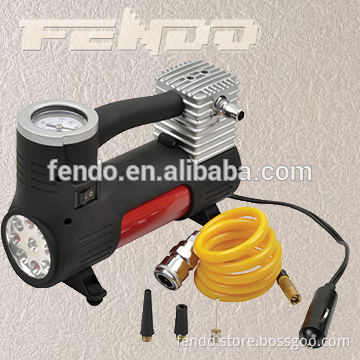 hot sale metal car air compressor with lighting car tire inflator
